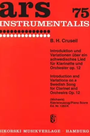 Sikorski Crusell B.H. - Introduction et Air Varie Suedois - Clarinette & Piano - Petit prix