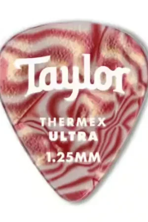 Profitez-en maintenant - Taylor Guitars 70712 Premium Darktone 351 Thermex Ultra Ruby Swirl 1.50mm 6-pack