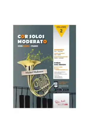 Robert Martin Robert Min Molinaro - Cor Solos Moderato Vol.2 - Cor Piano | Prix usine