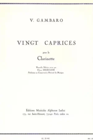Leduc Gambaro V. - 20 Caprices - Clarinette | Best-seller