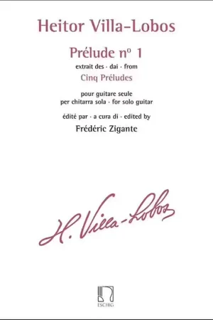 Edition Max Eschig VILLA-lobos Heitor - Prelude N° 1 Extrait Des Cinq Preludes Guitare - Affaire à saisir
