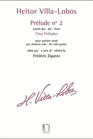 Offre | Edition Max Eschig VILLA-lobos Heitor - Prelude N° 2 Extrait Des Cinq Preludes Guitare
