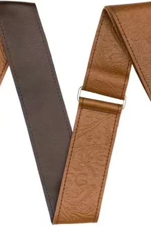 Plus que quelques articles - Fender Tooled Leather Guitar Strap 2 Brown