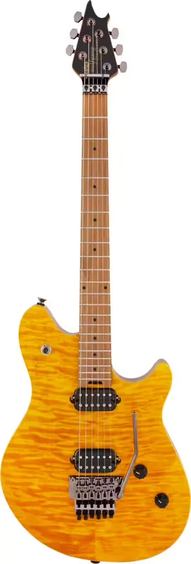 Offre bientôt terminée - EVH Wolfgang WG Standard Qm MN Transparent Amber