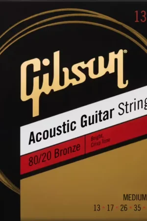 Gibson Accessories SAG-BRW13 80/20 Bronze Medium 13-56 - Promotion
