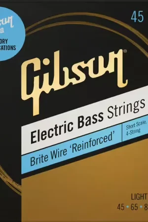 Dernières unités - Gibson Accessories Factory Spec Brite Wire Reinforced Short Scale Light 45-105