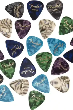 Fender 351 Shape Premium Picks 24 Count Pack Multi-Color | Tout juste disponible
