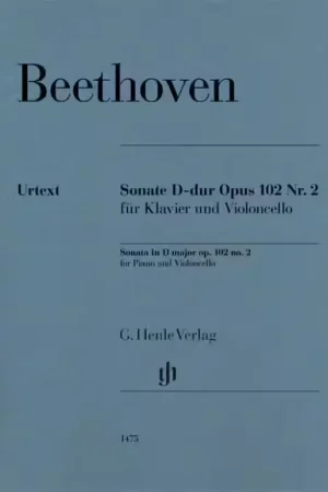 Commandez maintenant | Henle Verlag Beethoven L.V. - Sonate D-dur Op.102 N°2 - Violoncelle & Piano