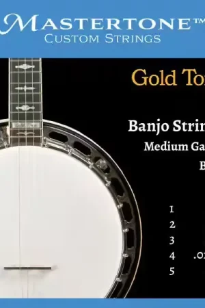 Gold Tone Cordes Tirant Normal pour Banjo | Nouveau