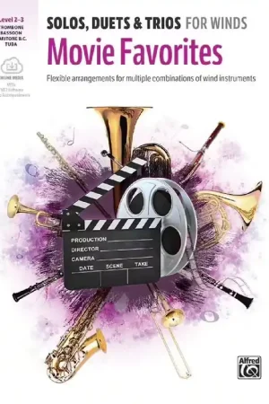 Alfred Publishing Solos Duets And Trios For Winds: Movie Favorites - Produit tendance