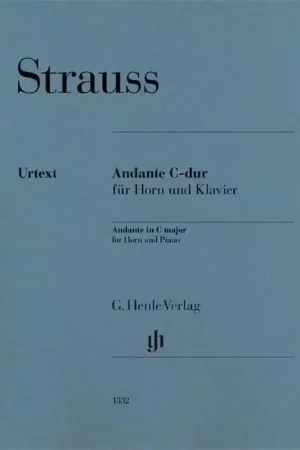 Liquidation | Henle Verlag Richard Strauss - Andante In C Major For Horn And Piano - Cor et Piano