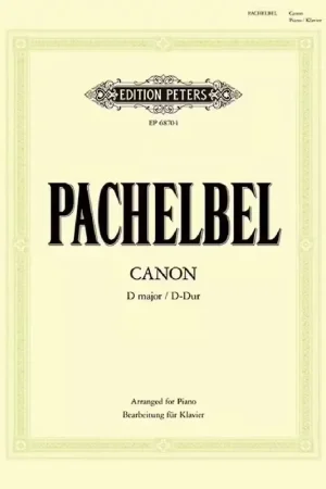 Très populaire - Edition Peters Johann Pachelbel - Canon In D Major - Piano