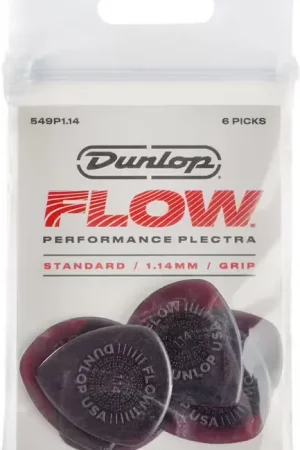 Stock limité - Jim Dunlop 6 x 1,14mm Flow Standard Grip 114
