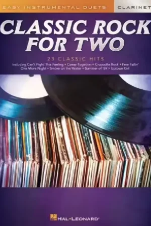 Produit tendance | Hal Leonard Classic Rock For Two Clarinets - 2 Clarinettes