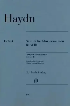Très demandé | Henle Verlag Joseph Haydn - Complete Piano Sonatas Volume III W/o FG PB. - Piano