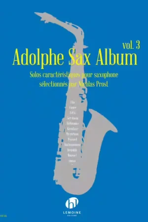 Stock limité | Lemoine Adolphe Sax - Album Vol.3 - Saxophone