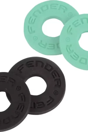 Prix usine - Fender Strap Block 4-Pack Black (2) And Surf Green (2)