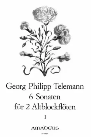 Prix spécial | Amadeus Telemann - 6 Sonates Pour 2 Flutes A Bec Alto Vol.1 - Sonates 1-3