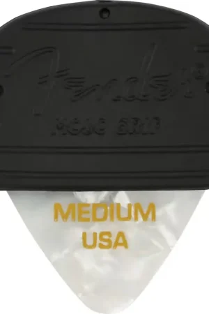 Expédition immédiate | Fender Mojo Grip Picks Celluloid Medium 3-pack White Moto