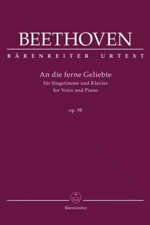 Direct fabricant | Barenreiter Beethoven L.V. - An Die Ferne Geliebte Op.98 - Voix & Piano
