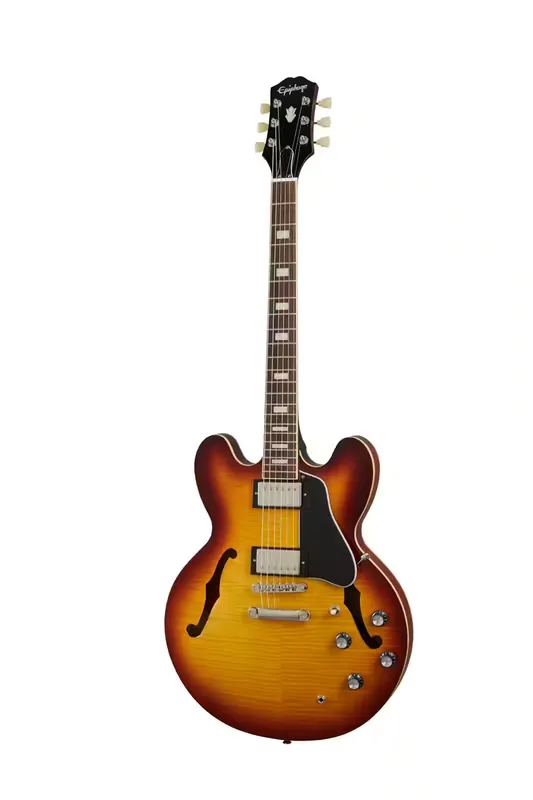 Epiphone ES-335 Figured Raspberry Tea Burst IBGO - Très populaire
