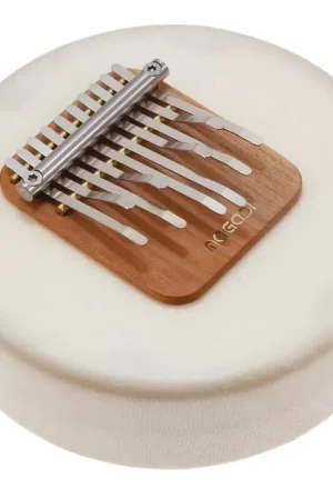 Tendance - Magadi Kalimba Moon Kalimba Peau Naturelle 10 Lames Do Penta