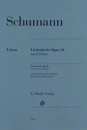 Henle Verlag Schumann Robert - Liederkreis Op.24 - Voix Moyenne & Piano - Paiement sécurisé