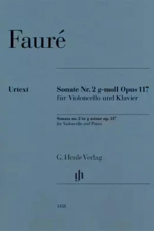 Henle Verlag Faure Gabriel - Sonate N°2 Op.117 - Violoncelle & Piano | Haute qualité