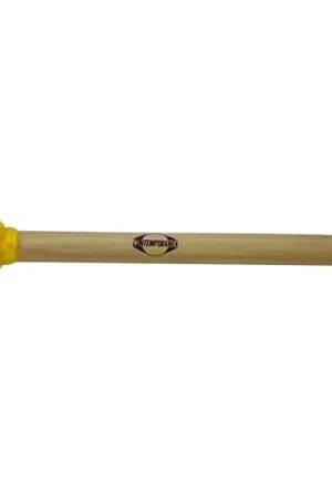 Prix cassé | Contemporanea C-BS09y - Mailloche De Surdo Jaune Bois Petite Tête 30Cm