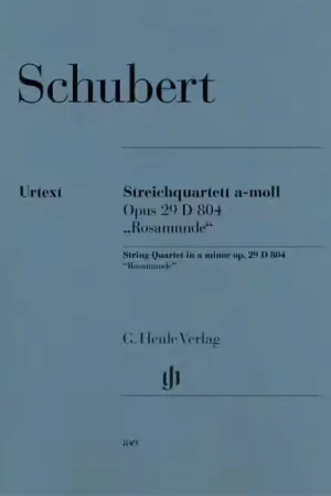 Henle Verlag Schubert - String Quartet A Minor Op. 29 D 804 "rosamunde" Op. 29 D 804 - String Quartet | Tout nouveau