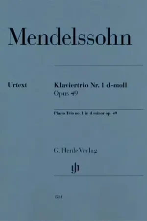 Prêt à expédier - Henle Verlag Mendelssohn - Piano Trio N°1 Op.49