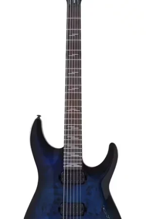 Nouveau lancement - Schecter Omen 6 Elite See Thru Blue Burst