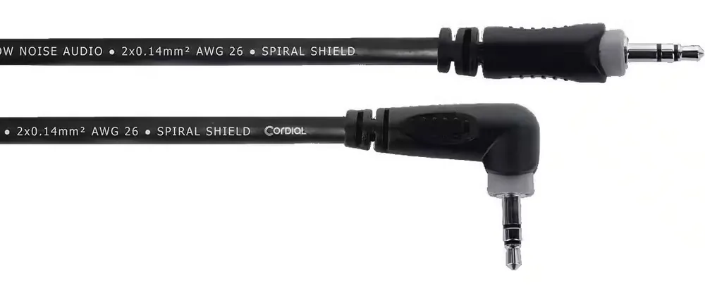 Vente flash | Cordial Câble Audio Stéréo Mini-jack Droit /Coudé 50 CM