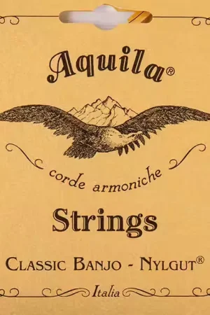 Économisez maintenant - Aquila 1B Nylgut Jeu Banjo 5 Cordes DBGDG Tirant Medium 1 Corde Rouge