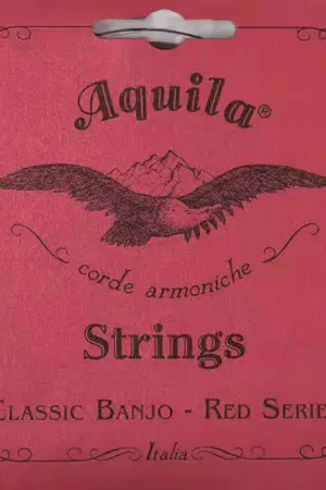 Affaire à saisir - Aquila 12B Red Jeu Banjo 5 Cordes DCGCG Tirant Medium