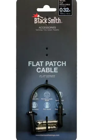 Qualité supérieure | Black Smith Strings Cable Patch 0.10M Jacks Coude