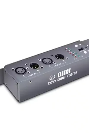 Direct fabricant - Palmer MCT DMX - Testeur De Câbles DMX 3 Points et 5 Points - Testeur De Câbles DMX et XLR 3points - 5poi