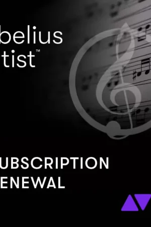 Avid Sibelius Artist Subscription Renewal 1Y | Coup de cœur des clients