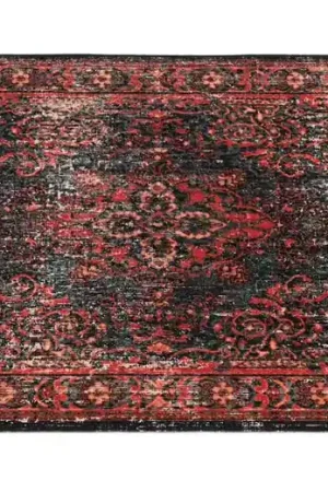 Drum N Base Tapis Vintage Persian 1.30 X 0.90M Antidérapant - Black Red | Commandez maintenant