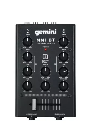 Achetez dès maintenant | Gemini MM1BT - Table De Mixage - 2 Canaux (bluetooth)