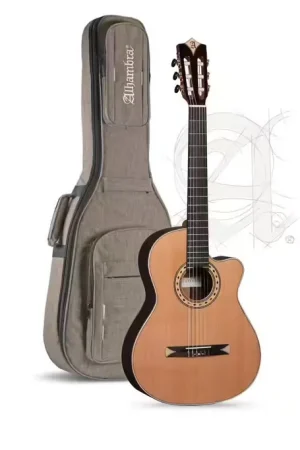 Alhambra Concert CS-3 CW E8 Crossover + 9738 25mm Housse | Excellente qualité