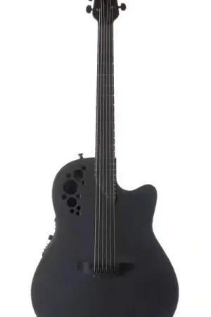 Commandez dès aujourd'hui | Ovation Elite Tx Super Shallow Black Textured 1868TX-5-G
