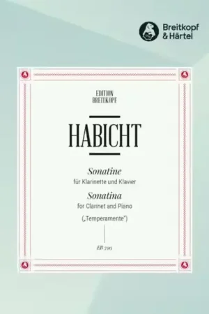 Edition Breitkopf Habicht Günter - Sonatine - Clarinette & Piano | Prix mini