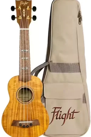 Vente flash | Flight Flight: DUS440 Soprano Acacia Ukulele (With Bag)