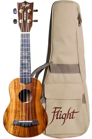 Dernières unités | Flight Dus445 Soprano Acacia Ukulele (With Bag)