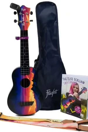 Flight Flight: Elise Ecklund Travel Uke Bundle - Sunset | Soldes