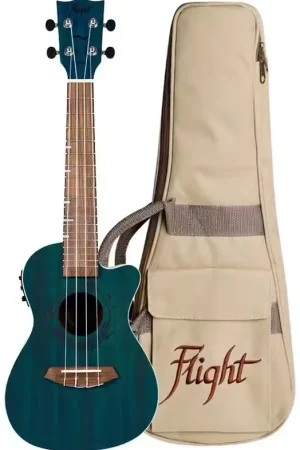 Nouveau lancement - Flight Flight: Gemstone DUC380 Elec Con Ukulele - Topaz