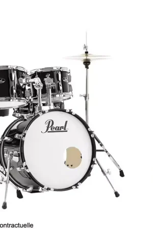 Pearl Drums Roadshow 18 Jet Black + Solar Sabian - Nouveau au catalogue