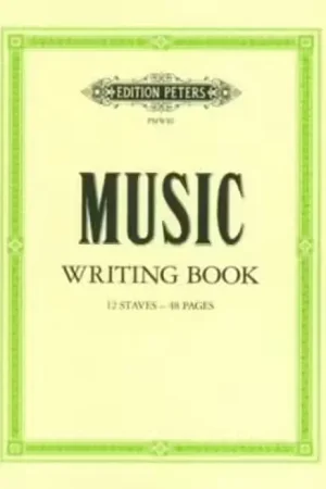 Offre exclusive | Edition Peters Cahier de Musique 12 Portées