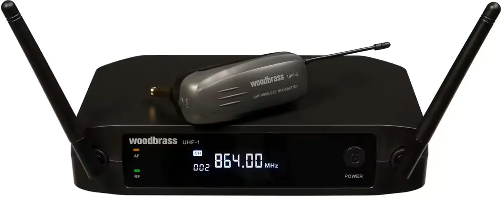 Woodbrass UHF-1G-F1 (F1 : 863 MHZ) Système Sans Fil Guitare | Nouveau en boutique